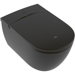 Унитаз-биде Villeroy&Boch Viclean подвесной 385*595*400 CeramicPlus, цвет-Pure Black V0E200R7 Унитаз-биде Villeroy&Boch Viclean подвесной 385*595*400 CeramicPlus, цвет-Pure Black V0E200R7