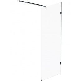 Душевая перегородка AM.PM X-Joy 80x195 см. профиль черный, стекло прозрачное 6 мм.