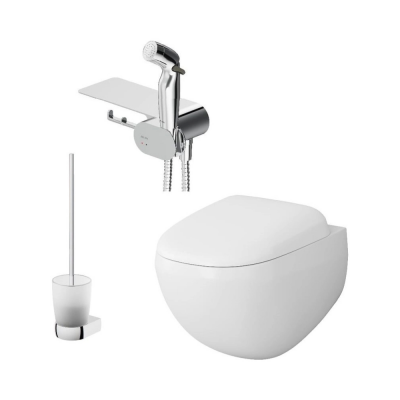 Унитаз подвесной с сиденьем микролифт AM.PM Sensation CK30H0904W белый безободковый с гигиеническим душем купить с доставкой. 100% Оригинал. Гарантия!