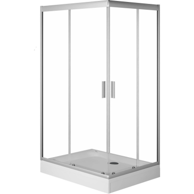 Душевое ограждение AM.PM Gem 120x80 см. профиль хром, стекло прозрачное купить с доставкой. 100% Оригинал. Гарантия!