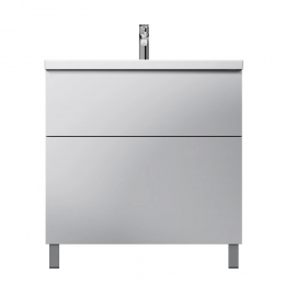 Тумба с раковиной AM.PM Gem 80 M90-FSX0802WG-WCC0802WG белый глянец Тумба с раковиной AM.PM Gem 80 M90-FSX0802WG-WCC0802WG белый глянец