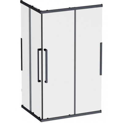 Душевое ограждение AM.PM Func 120x90 см. профиль черный, стекло прозрачное купить с доставкой. 100% Оригинал. Гарантия!