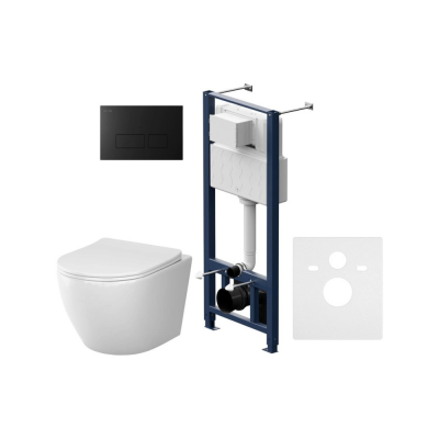 Комплект унитаз с инсталляцией, кнопкой и сиденьем микролифт AM.PM Like IS47038.801900 безободковый купить с доставкой. 100% Оригинал. Гарантия!