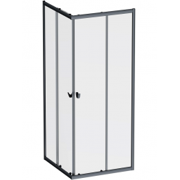 Душевое ограждение AM.PM Sunny 80x80 см. профиль черный, стекло прозрачное Душевое ограждение AM.PM Sunny 80x80 см. профиль черный, стекло прозрачное