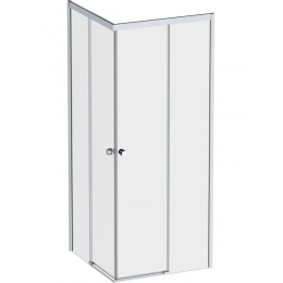 Душевой уголок AM.PM квадратный X-Joy 80 см. профиль хром, стекло прозрачное