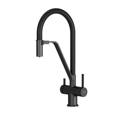 Смеситель для кухни AM.PM Func F8F07822 черный, черный излив купить с доставкой. 100% Оригинал. Гарантия!