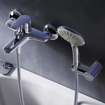 Смеситель для ванны AM.PM Joy F85E15000 хром купить с доставкой. 100% Оригинал. Гарантия!