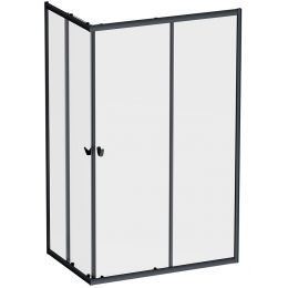 Душевое ограждение AM.PM Sunny 120x80 см. профиль черный, стекло прозрачное Душевое ограждение AM.PM Sunny 120x80 см. профиль черный, стекло прозрачное