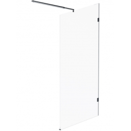 Душевая перегородка AM.PM X-Joy 100x195 см. профиль черный, стекло прозрачное 6 мм.