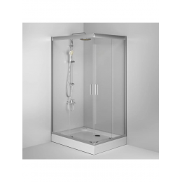 Душевой уголок AM.PM Gem 120 см. профиль хром, стекло прозрачное