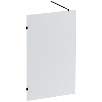 Душевая перегородка AM.PM X-Joy 120x195 см. профиль черный, стекло прозрачное 8 мм. купить с доставкой. 100% Оригинал. Гарантия!