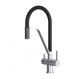 Смеситель для кухни AM.PM Func F8F07802 хром, черный излив