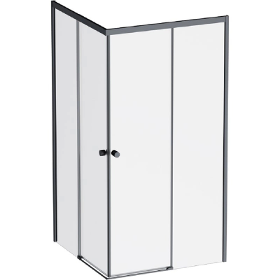 Душевой уголок AM.PM квадратный X-Joy 100 см. профиль черный, стекло прозрачное купить с доставкой. 100% Оригинал. Гарантия!