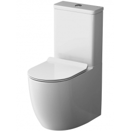 Унитаз-компакт напольный с бачком и сиденьем микролифт AM.PM Like C808600SC белый безободковый