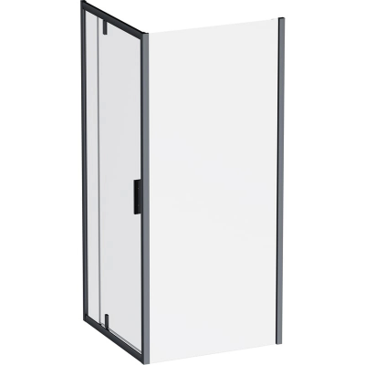 Душевой уголок AM.PM Gem 90 см. профиль черный, стекло прозрачное купить с доставкой. 100% Оригинал. Гарантия!