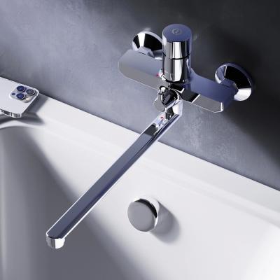 Смеситель для ванны AM.PM X-Joy F85A90500 хром купить с доставкой. 100% Оригинал. Гарантия!