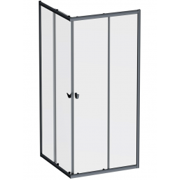 Душевое ограждение AM.PM Sunny 90x90 см. профиль черный, стекло прозрачное Душевое ограждение AM.PM Sunny 90x90 см. профиль черный, стекло прозрачное