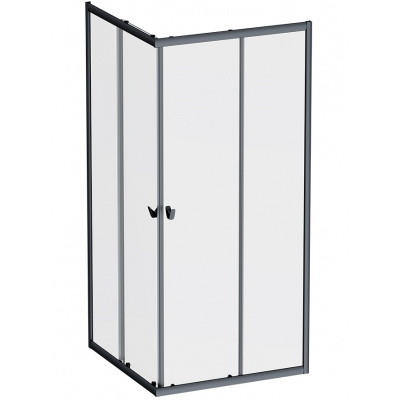 Душевое ограждение AM.PM Sunny 90x90 см. профиль черный, стекло прозрачное купить с доставкой. 100% Оригинал. Гарантия!