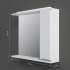 Зеркальный шкаф правосторонний AM.PM Like 80 M80MPR0801WG белый купить с доставкой. 100% Оригинал. Гарантия! Зеркальный шкаф правосторонний AM.PM Like 80 M80MPR0801WG белый купить с доставкой. 100% Оригинал. Гарантия!