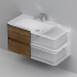 Тумба под раковину AM.PM Sensation 100 M30FHX1002NF орех купить с доставкой. 100% Оригинал. Гарантия!