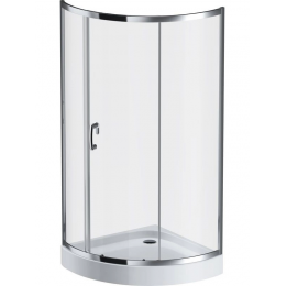 Душевой уголок AM.PM Like 90 см. профиль хром, стекло прозрачное