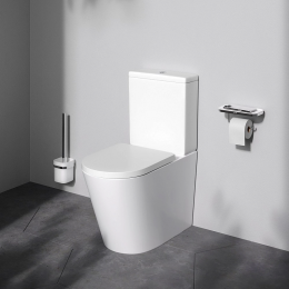 Унитаз-компакт напольный с бачком и сиденьем микролифт AM.PM Func C8F8600SC безободковый