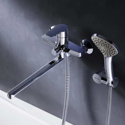 Смеситель для ванны AM.PM Gem F90A95000 хром купить с доставкой. 100% Оригинал. Гарантия!