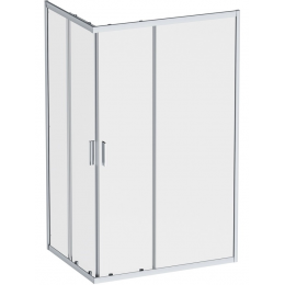 Душевое ограждение AM.PM Gem 120x90 см. профиль хром, стекло прозрачное