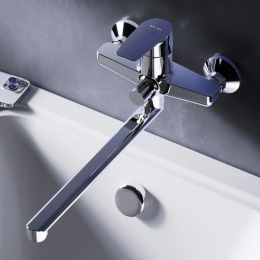 Смеситель для ванны AM.PM Gem F90A90000 хром Смеситель для ванны AM.PM Gem F90A90000 хром