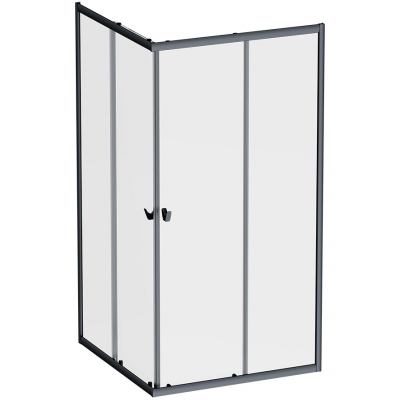 Душевое ограждение AM.PM Sunny 120x90 см. профиль черный, стекло прозрачное купить с доставкой. 100% Оригинал. Гарантия!