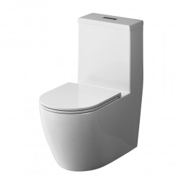 Унитаз-компакт напольный с бачком и сиденьем микролифт AM.PM Func C8F8900SC безободковый