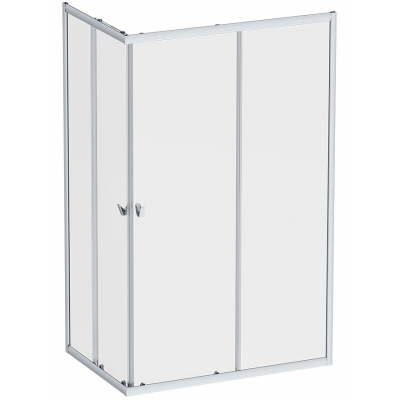 Душевое ограждение AM.PM Sunny 120x80 см. профиль хром, стекло прозрачное купить с доставкой. 100% Оригинал. Гарантия!