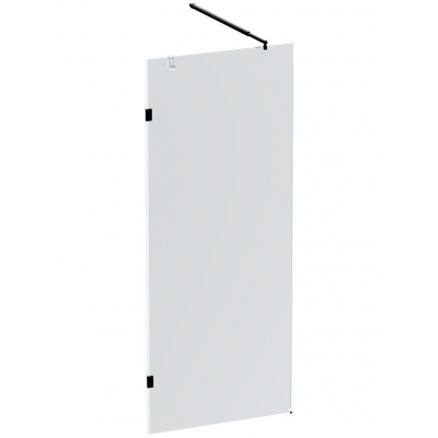 Душевая перегородка AM.PM X-Joy 80x195 см. профиль черный, стекло прозрачное 8 мм. купить с доставкой. 100% Оригинал. Гарантия!