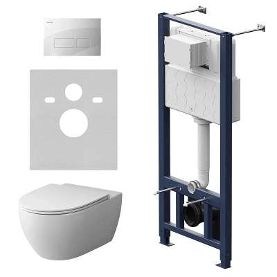 Комплект унитаз с инсталляцией, кнопкой и сиденьем микролифт AM.PM Awe IS47001.111700 безободковый купить с доставкой. 100% Оригинал. Гарантия! Комплект унитаз с инсталляцией, кнопкой и сиденьем микролифт AM.PM Awe IS47001.111700 безободковый купить с доставкой. 100% Оригинал. Гарантия!