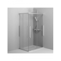 Душевой уголок AM.PM Func 120 см. профиль хром, стекло прозрачное