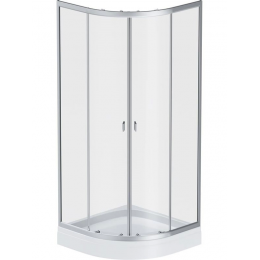 Душевой уголок AM.PM X-Joy 80 см. профиль хром, стекло прозрачное