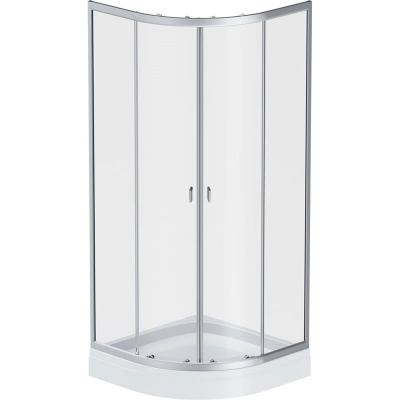 Душевой уголок AM.PM X-Joy 80 см. профиль хром, стекло прозрачное купить с доставкой. 100% Оригинал. Гарантия!