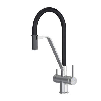 Смеситель для кухни AM.PM Func F8F07812 сатин, черный излив купить с доставкой. 100% Оригинал. Гарантия!