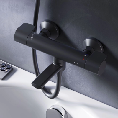 Смеситель для ванны AM.PM X-Joy F85A50022 черный купить с доставкой. 100% Оригинал. Гарантия!