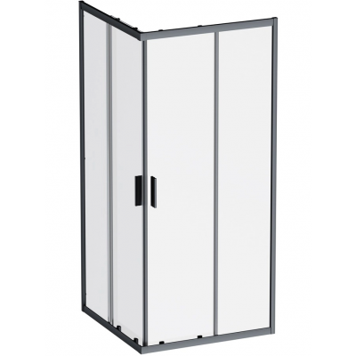 Душевое ограждение AM.PM Gem 90x90 см. профиль черный, стекло прозрачное купить с доставкой. 100% Оригинал. Гарантия!