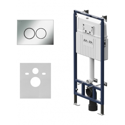 Инсталляция для подвесного унитаза с клавишей AM.PM MasterFit I012710.0131 купить с доставкой. 100% Оригинал. Гарантия!