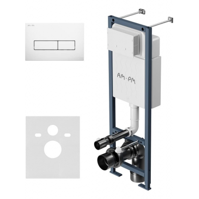 Инсталляция для подвесного унитаза с клавишей AM.PM ErgoFit I012711.0301 купить с доставкой. 100% Оригинал. Гарантия!