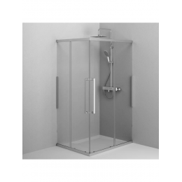 Душевой уголок AM.PM прямоугольный Func 120 см. профиль хром, стекло прозрачное