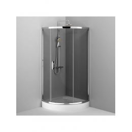 Душевой уголок AM.PM Like 90 см. профиль хром, стекло тонированное