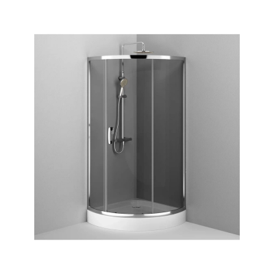 Душевой уголок AM.PM Like 90 см. профиль хром, стекло тонированное купить с доставкой. 100% Оригинал. Гарантия!