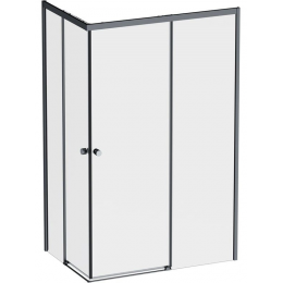Душевой уголок AM.PM X-Joy 120 см. профиль черный, стекло прозрачное