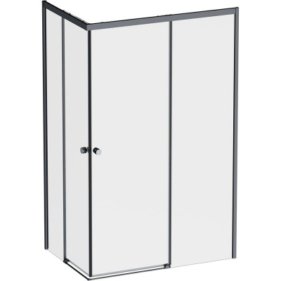Душевой уголок AM.PM X-Joy 120 см. профиль черный, стекло прозрачное купить с доставкой. 100% Оригинал. Гарантия!