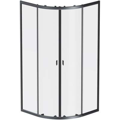 Душевое ограждение AM.PM X-Joy 90x90 см. четверть круга, профиль черный, стекло прозрачное купить с доставкой. 100% Оригинал. Гарантия!