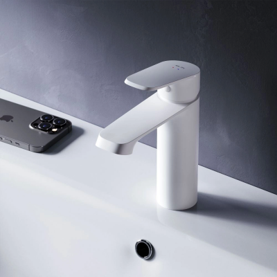 Смеситель для раковины AM.PM Func F8F02133 белый купить с доставкой. 100% Оригинал. Гарантия!