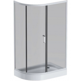 Душевое ограждение AM.PM Like 120x80 см. профиль хром, стекло тонированное Душевое ограждение AM.PM Like 120x80 см. профиль хром, стекло тонированное